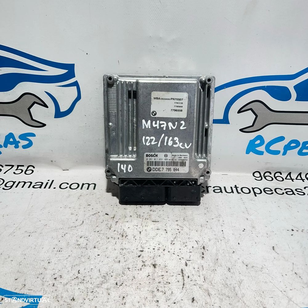 .Centralina Original Motor Bosch BMW 2.0 118D 318D M47N2 M47D20 204D4 7 795 844 / 0 281 011 631 - 1
