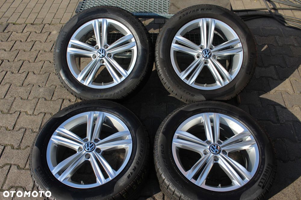 oryg vw tiguan 5na r-line 18'' 5x112 et43 pirelli 235/55r18 8mm 21r - 2
