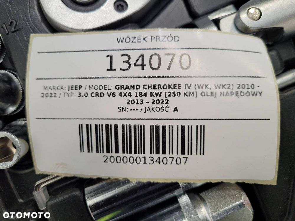WÓZEK PRZÓD SANKI JEEP GRAND CHEROKEE IV WK2 3.0 CRD V6 250KM KOMPLETNY - 9