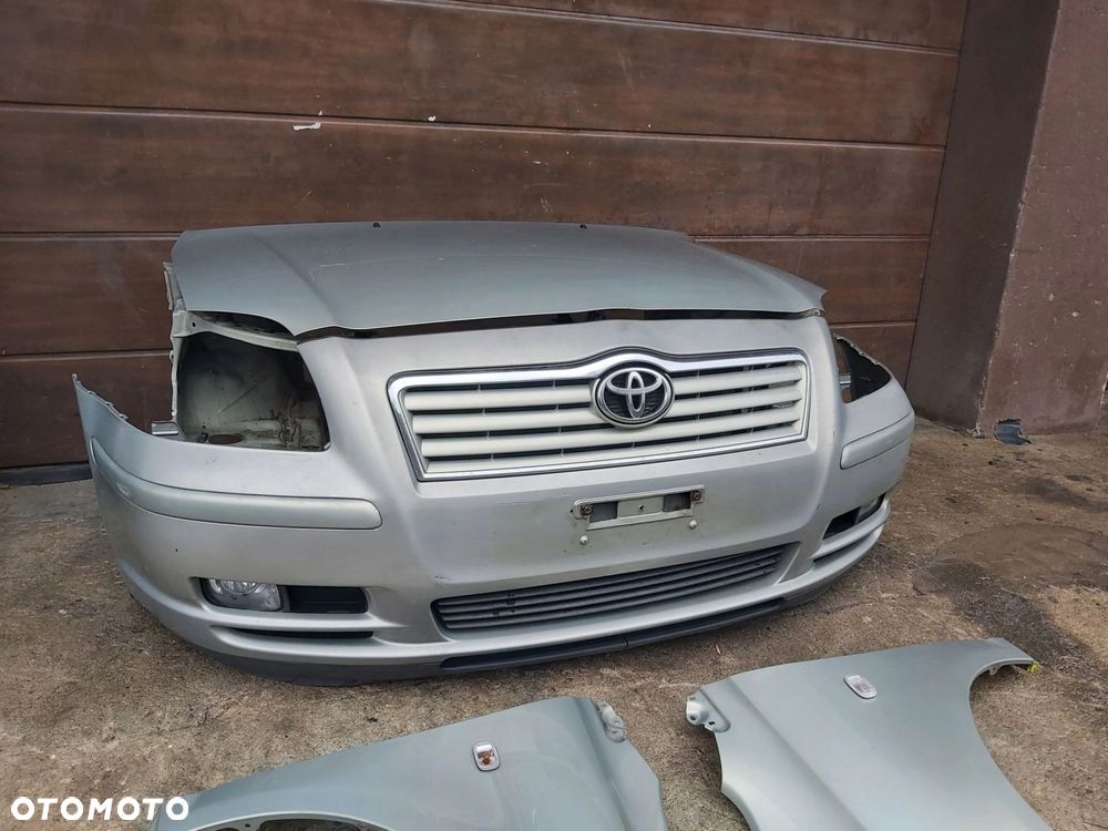TOYOTA Avensis T25 kompletny przód zderzak maska błotnik lampa chłodnice - 2