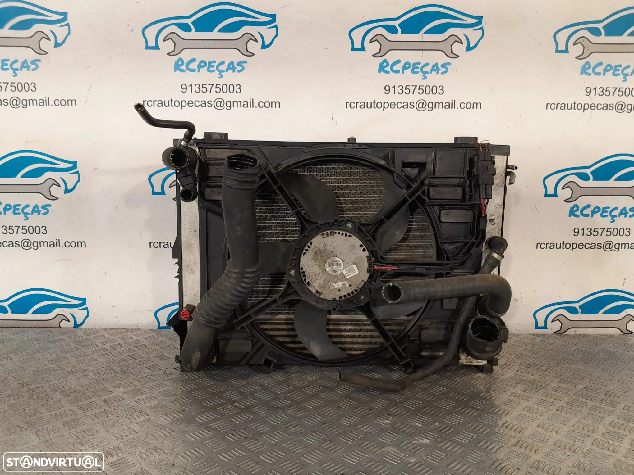 RADIADOR VENTILADOR INTERCOOLER BMW SERIE 5 E60 SEDAN CARRO 64509122827 9122827 17117795878 7795878 17517787446 7787446 17217787447 7787447 TERMOVENTILADOR - 7
