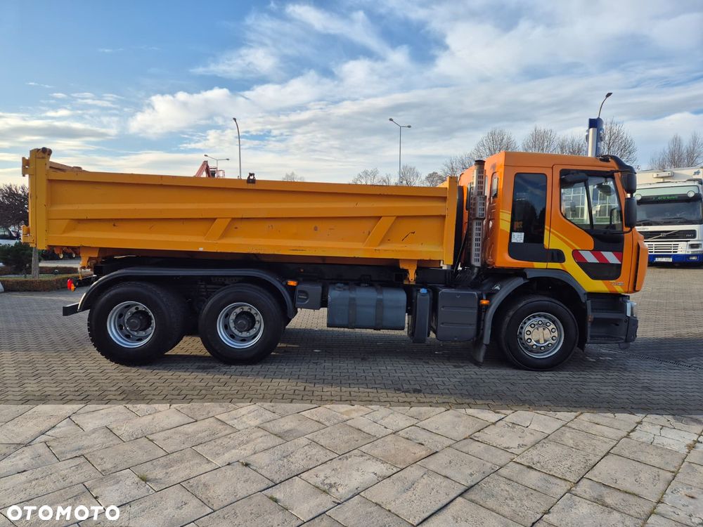 Renault PREMIUM DXI LANDER D 370 / 6X4 / WYWROTKA TYŁ / HYVA / HYDROBURTA Z BOKU / CZOŁOWNICA / NISKI PRZEBIEG / BEZWYPADKOWY / 6X4 / EURO 4 - 12