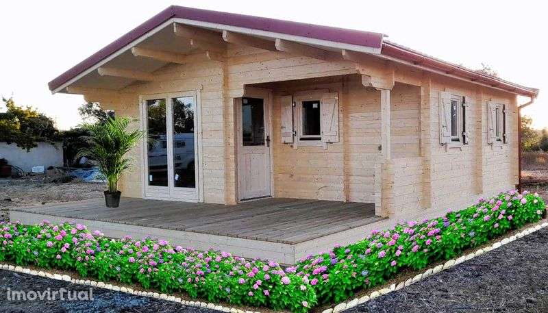 Casa de Madeira NOVA T2 – transporte + Montagem - Grande imagem: 4/11