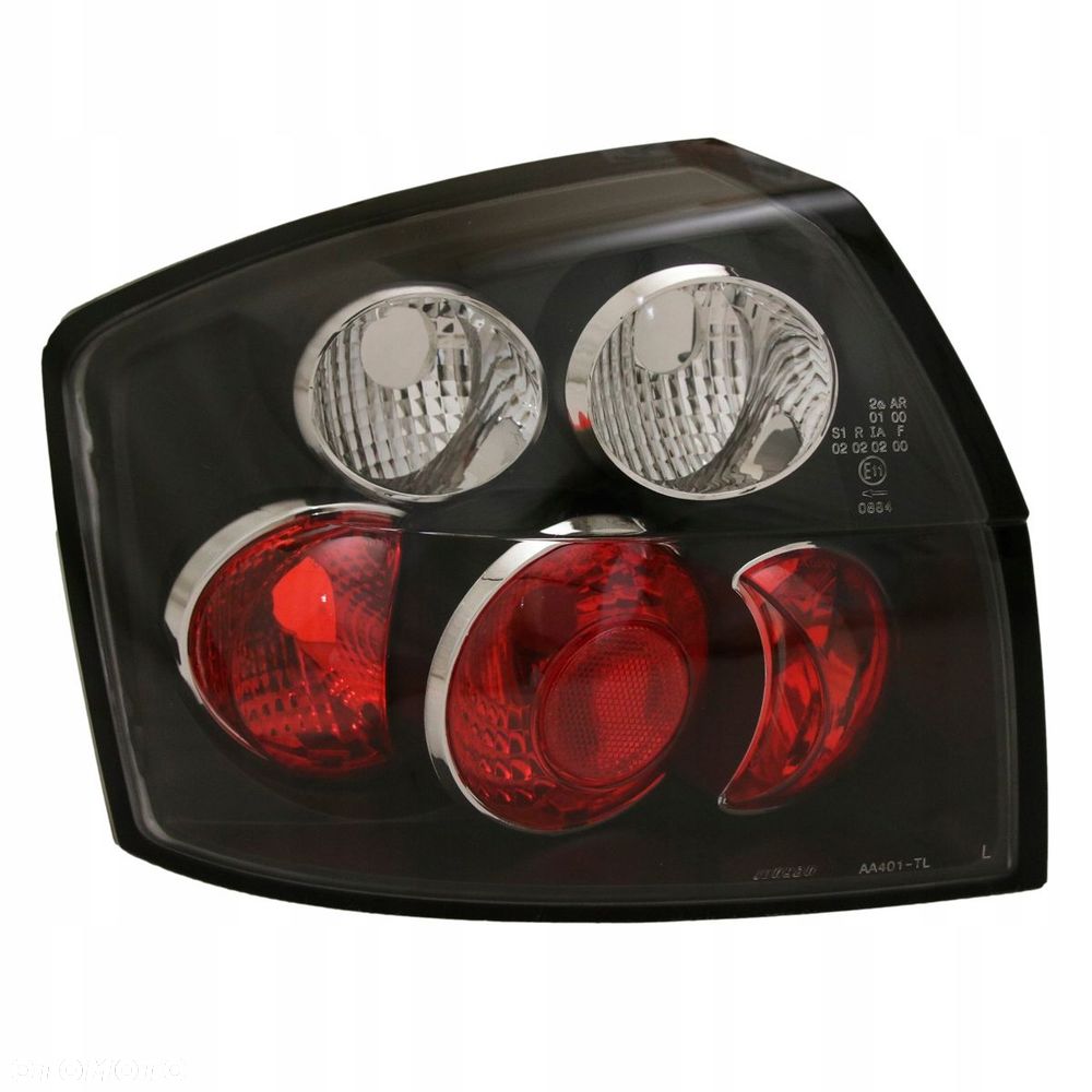 Lampy tylne tyl kpl Tuning Clear Black Czarne Audi A4 b6 8e 8e5 sedan 2000- - 2