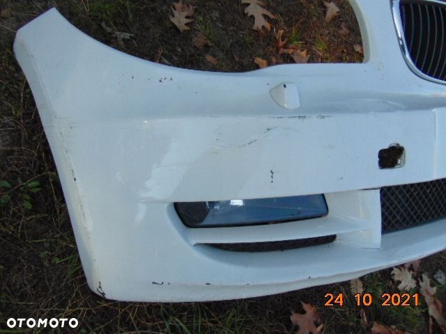 BMW 1 e87 e81 E82 E88 ZDERZAK przód przedni pod xenon SPRYSKi spryskiwacze kratki halogenY NERKI KOLOR BIAŁY A300 ALPINWEISS 300 - 2
