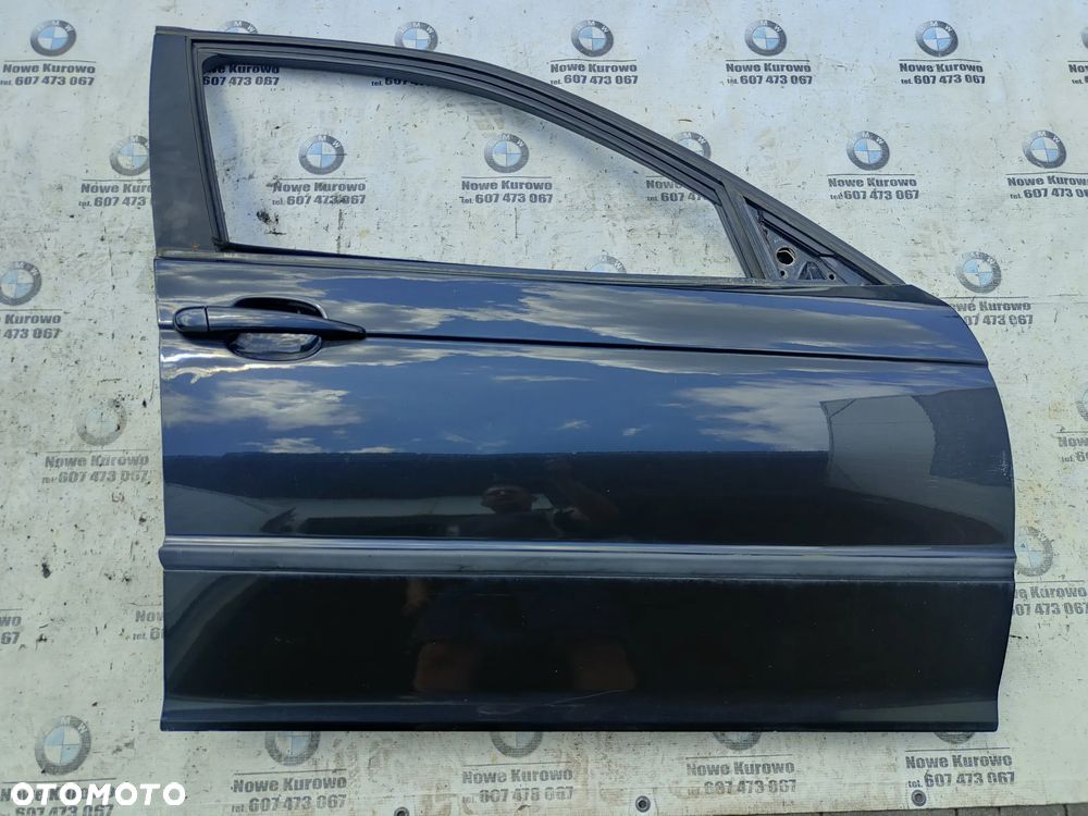 BMW E46 Sedan Kombi Drzwi prawe przednie przód Cosmosschwarz 303/9 - 2