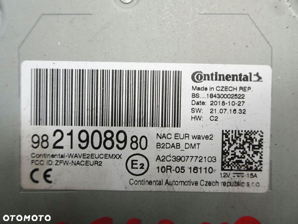 stacja multimedialna radio gps opel crossland x 9821908980 - 7