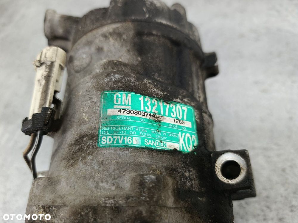 POMPA, SPRĘŻARKA KLIMATYZACJI OPEL VECTRA C FL 13217307  SD7V16 SANDEN 1.8 - 7