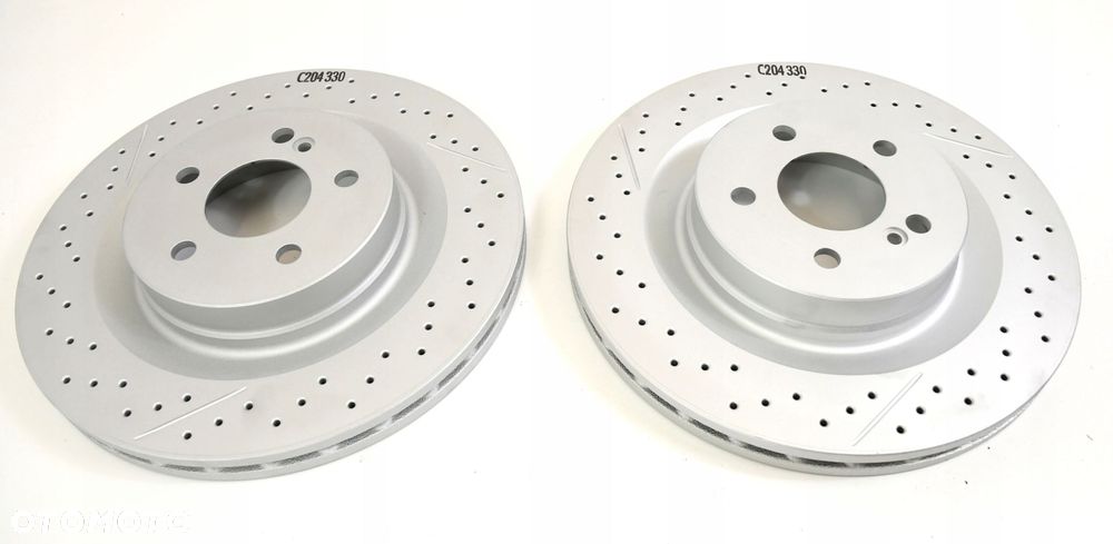 MERCEDES W204 C63 AMG TARCZA HAMULCOWA PRAWA TYLNA - 2