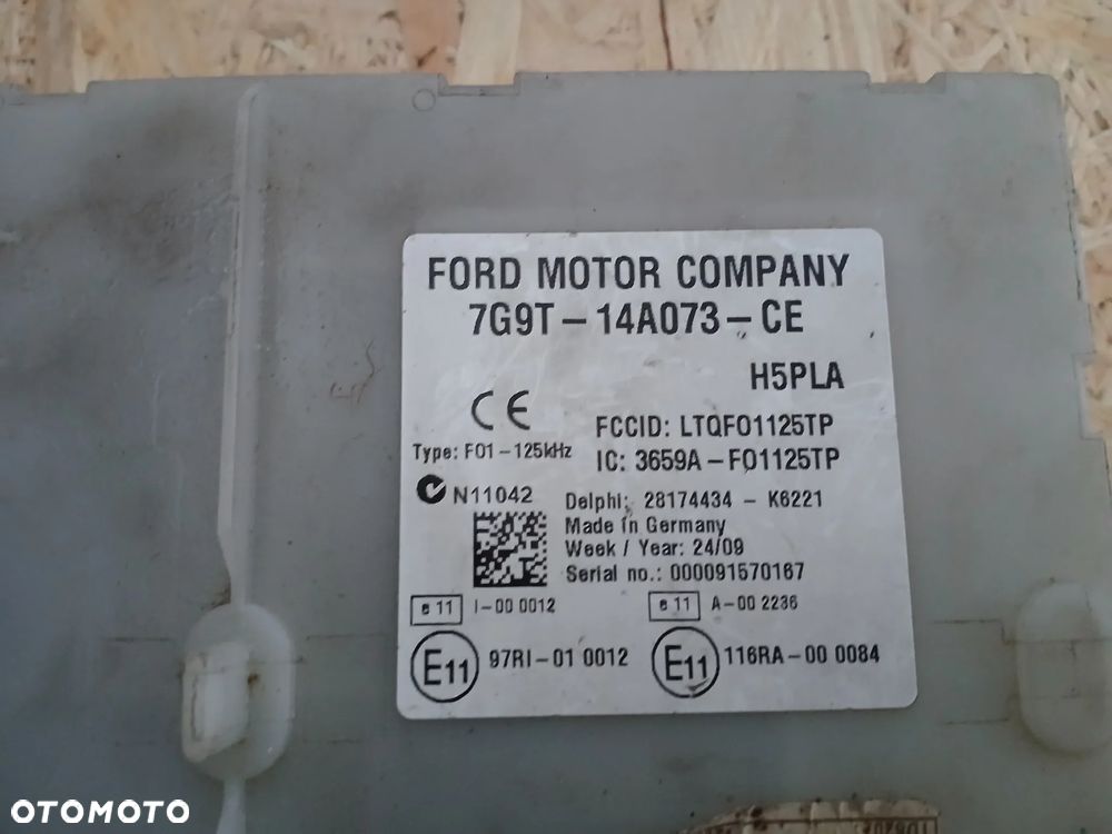 FORD S-MAX GALAXY MK3 MONDEO MK4 MODUŁ STEROWNIK KOMFORTU 7G9T14A073CE - 2