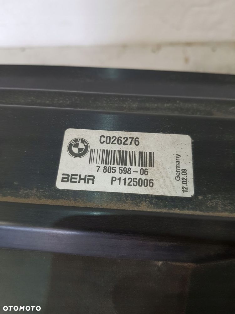 komplet chłodnic wentylator 7801657 bmw e60 e61 lift 3.0d eur m57 - 13