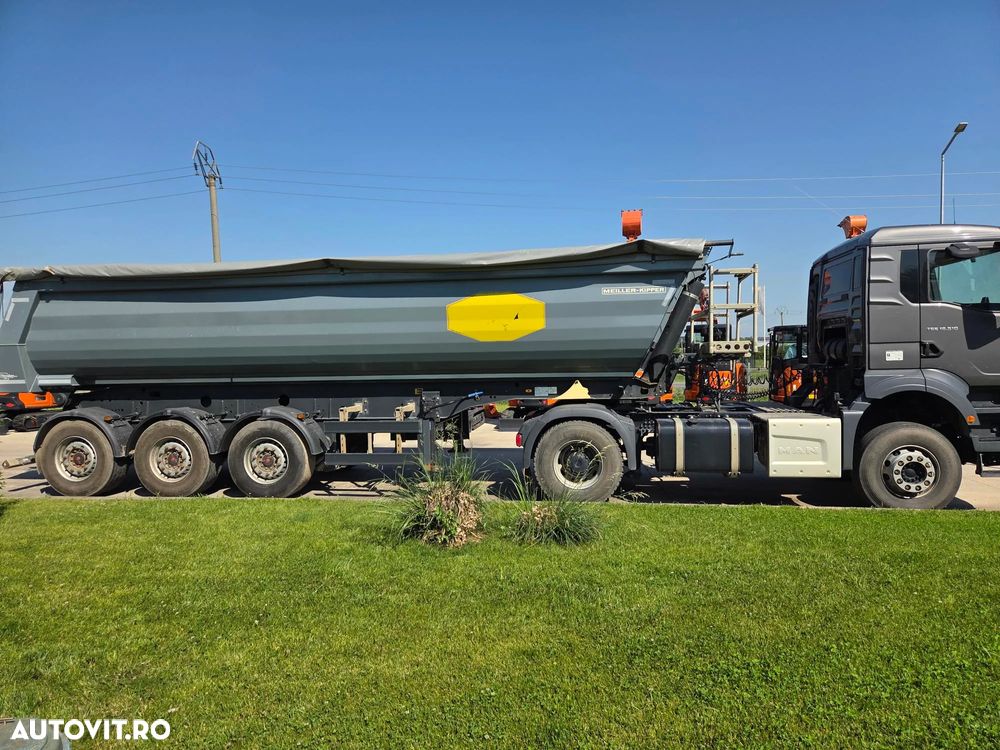 Meiller MHPS 12/27, 2023, 28mc, axa liftabila, scena vizitare, prelata, HARDOX, faras spate, doar 130.000km, posibilitate leasing 4 ani-PROMOTIE 24.900 EUR+Tva si pret ansamblu cu MAN TGS 18.510 4x2, 2023, 310.117km-89.900 EUR+Tva - 4