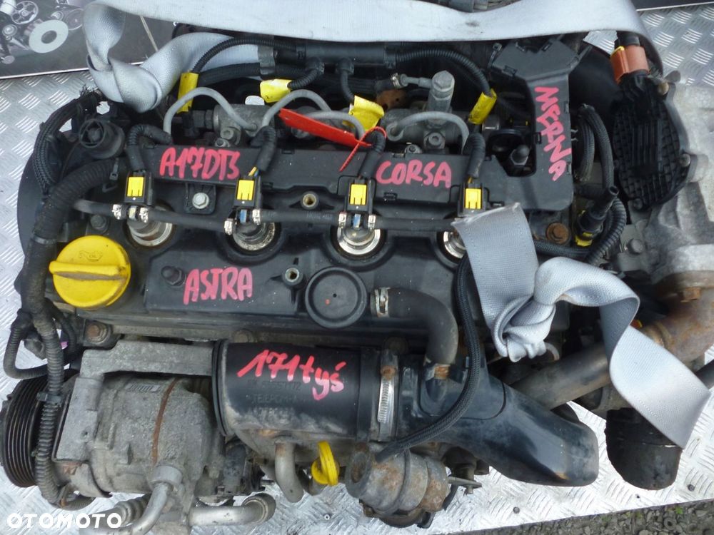 SILNIK KOMPL. OPEL MERIVA 1.7 CDTI A17DTS 171 TYS - 2