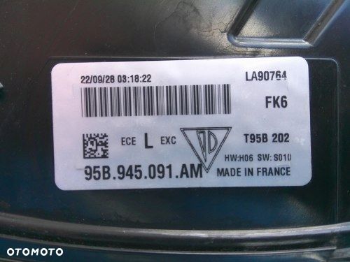 PORSCHE MACAN GTS 95B LIFT LAMPA LEWA TYLNA ORYGINAŁ 95B945091AM - 10