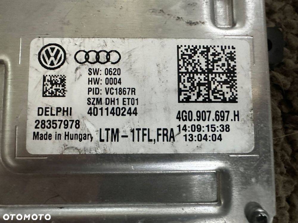 delphi moduł led vw passat b8 golf vii tiguan audi tt 4g0907697h - 4