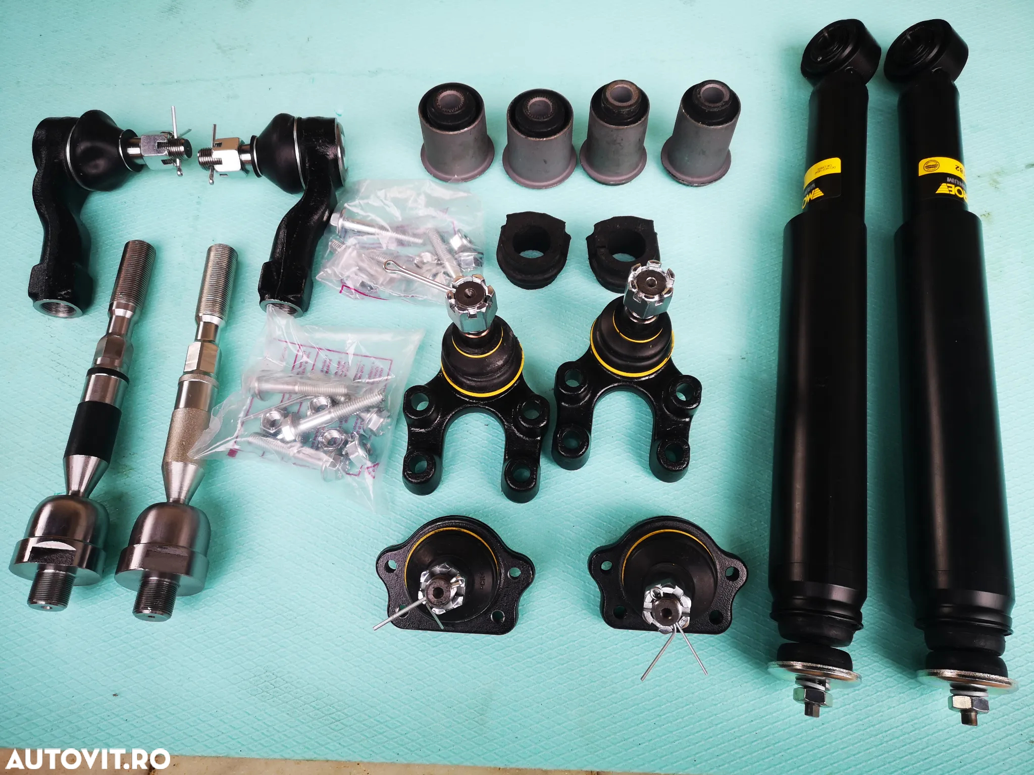 Nissan Cabstar E 2003-2006 articulatie cap bară directie M16 cu M12 pivoți bucse silent, antiruliu - 6