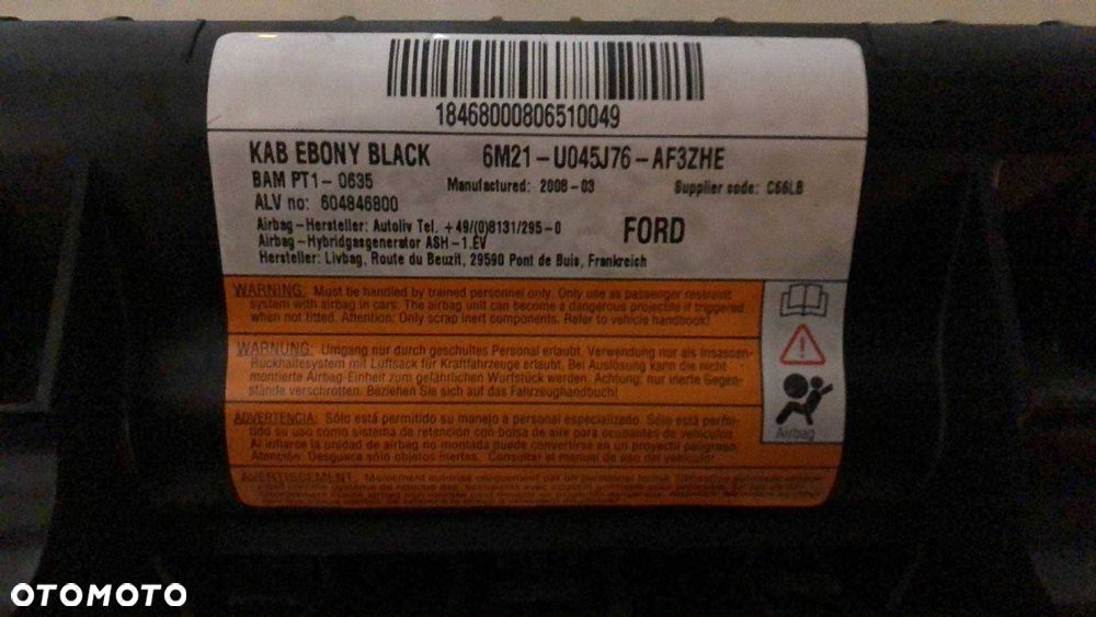 poduszka kolanowa ford s-max mk1 - 3