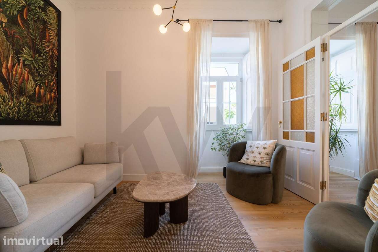 Apartamento T2 com terraço e Estacionamento no Príncipe Real - Grande imagem: 3/25
