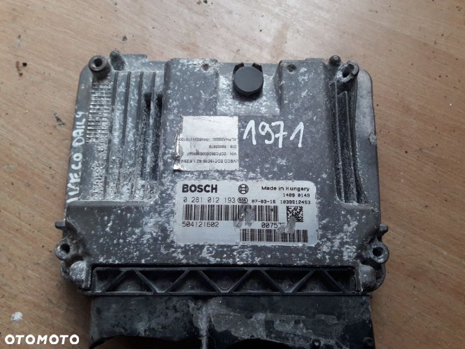 KOMPUTER STEROWNIK SILNIKA IVECO DAILY 504121602   0281012193 - 1