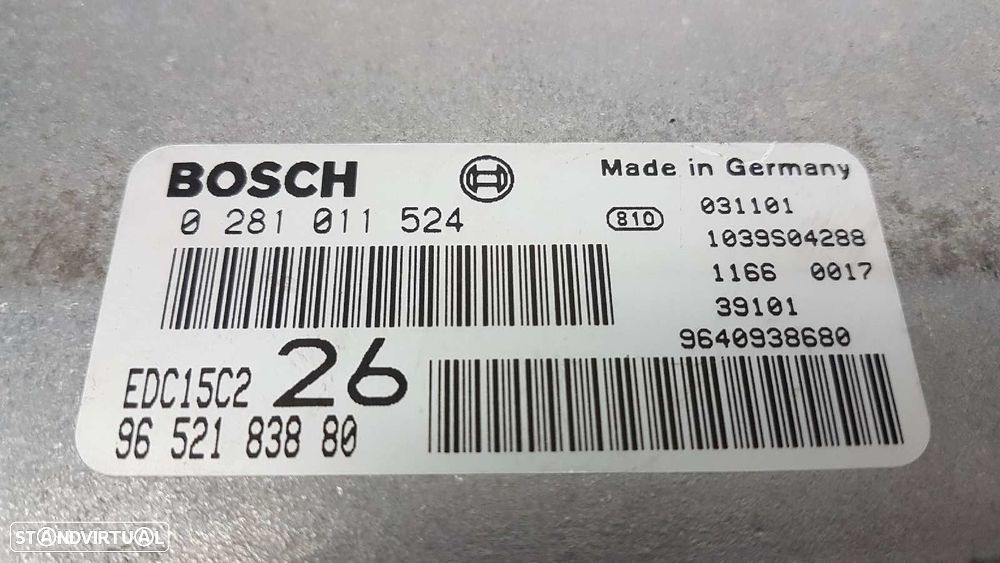 CENTRALINA DO MOTOR UCE CITROEN C5 BERLINA 2.0 HDI SX - 6