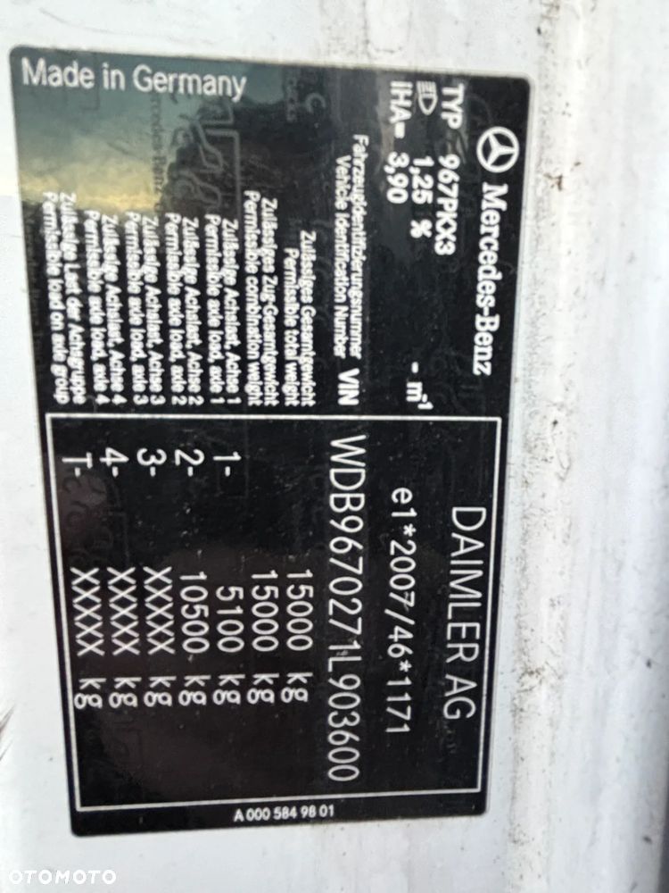 Mercedes-Benz ATEGO 1524  EURO 6 (1527, 1530) kontener z windą , kabina przeedłużana  z łóżkiem składanym - 14