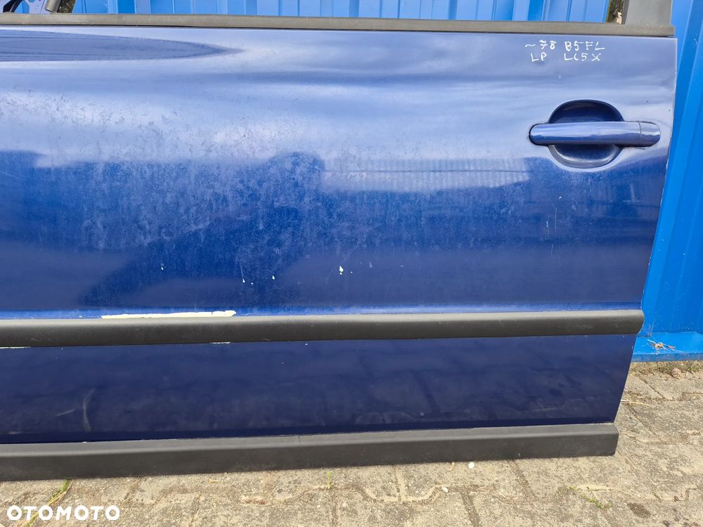 DRZWI PRZÓD LEWY LEWE VW PASSAT B5 FL NIEBIESKI - 18