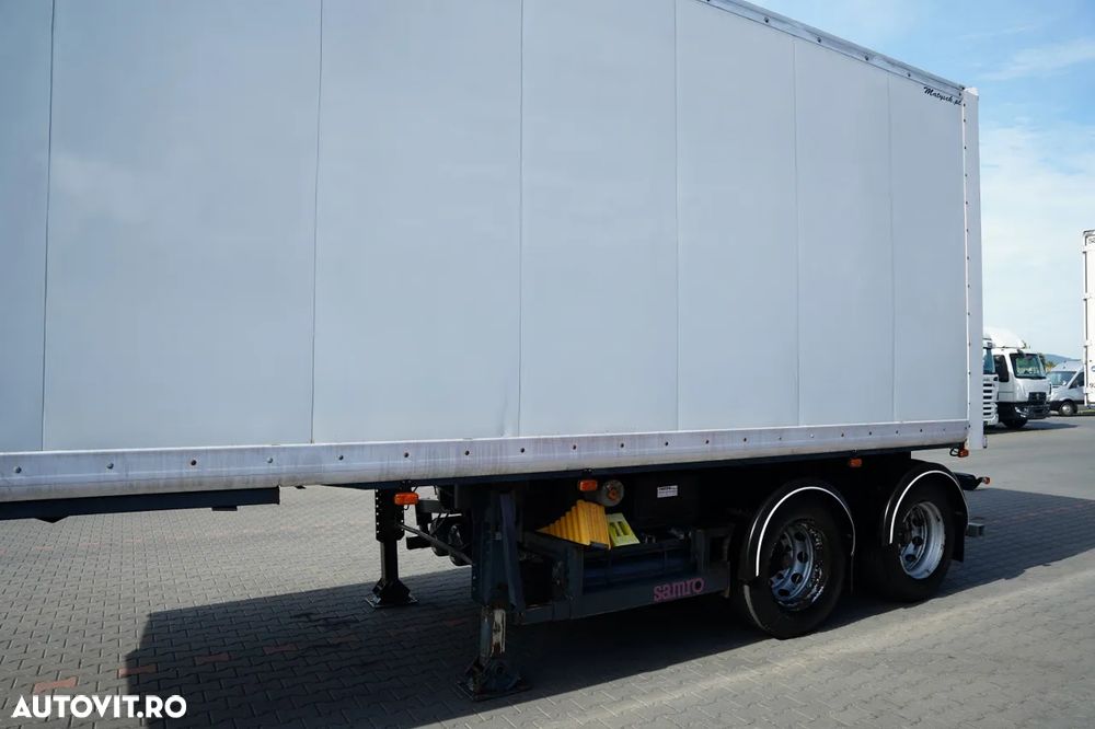Samro / KIT / SEMIREMORCĂ / CONTAINER / TRAVERSĂ / B-TRAIN / 7,3 + 7,3 m / PODEA REZISTENTĂ - 10