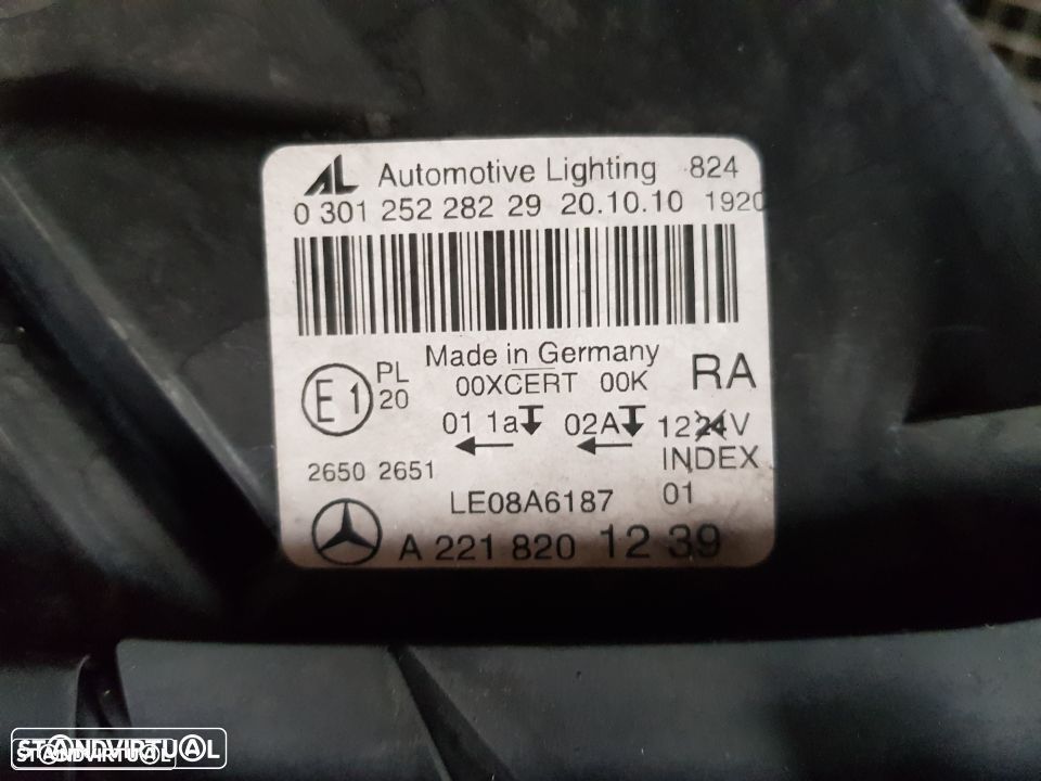 Farol bi xenon Led mercedes classe S w221 facelift - 4