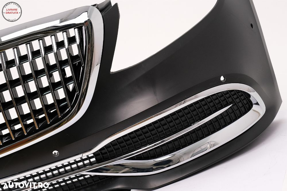 Kit Exterior Complet Mercedes S-Class W221 (2005-2013) Conversie Completa la W222 - livrare gratuita - 5
