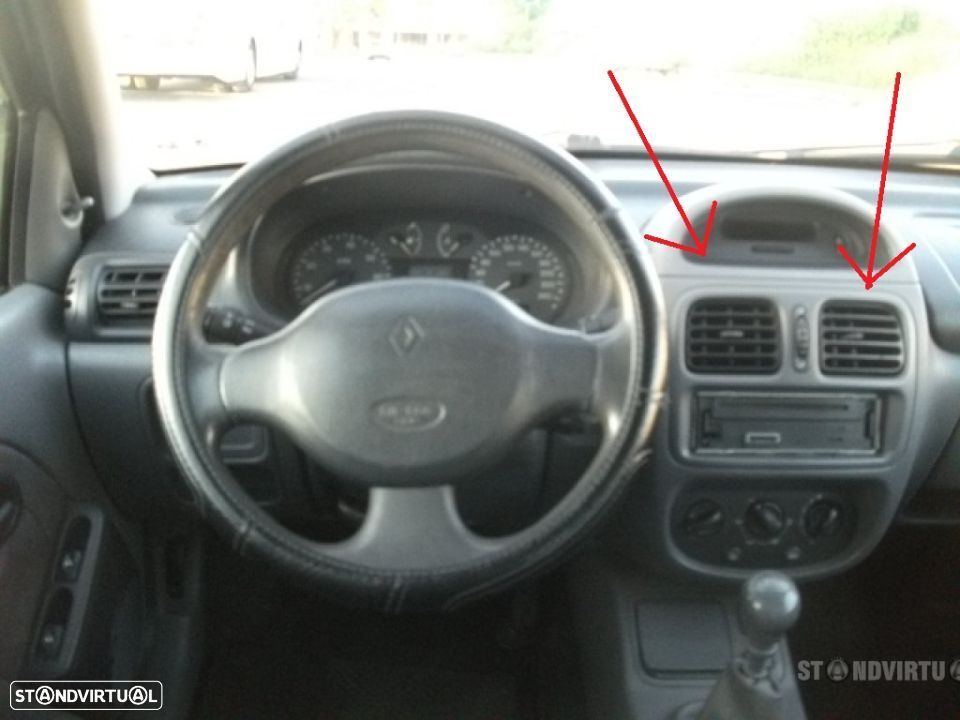 Grelhas sofagem ventilação ventiladores Ar Renault Clio II pretas NOVAS - 5