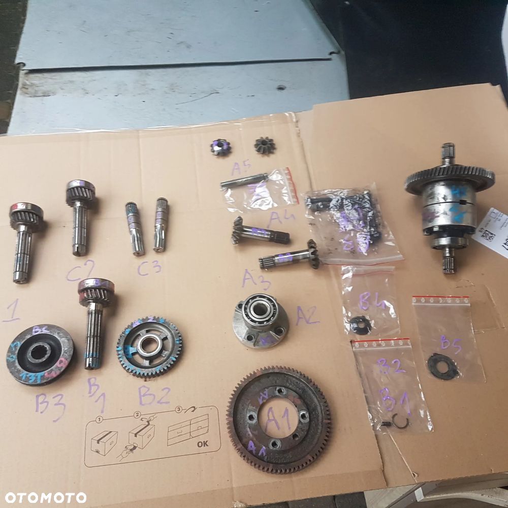 skrzynia biegów tryby frez koło zębatka łożysko napęd mechanizm różnicowy aixam ligier chatenet simpa beriel nova xtoo xtu baroder microcar jDM Grecav Bellier 741 721 751 - 1