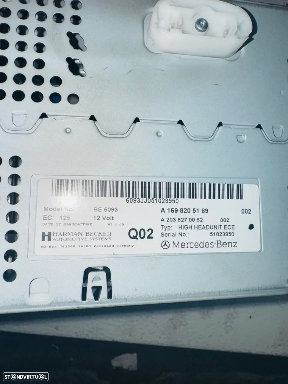 Auto Rádio Mercedes A W169 / Mercedes B W245 - 2001 / 2012 - 3