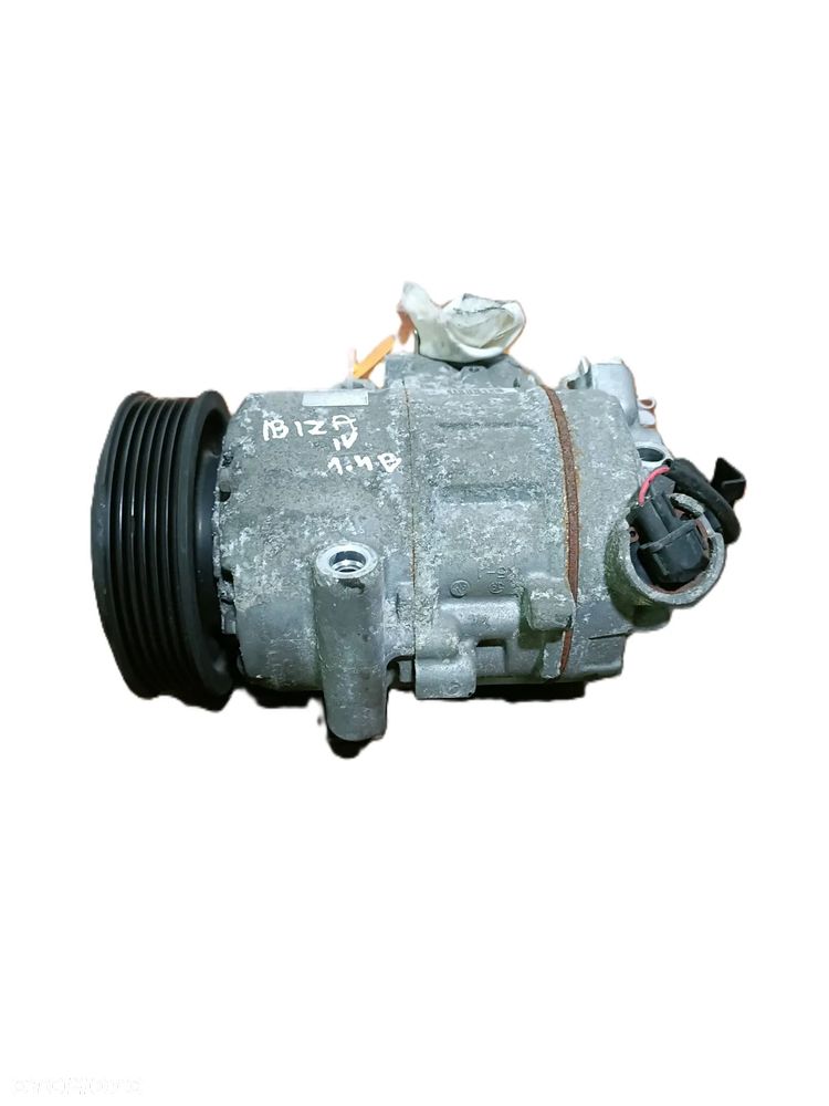 SEAT IBIZA IV 08-17 1,4 B sprężarka kompresor klimatyzacji DENSO 6Q0820808F * - 1