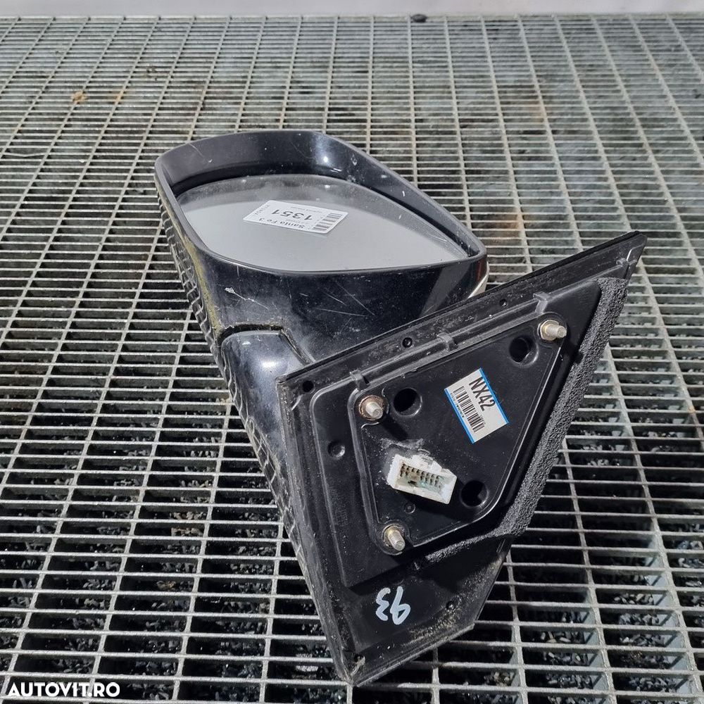 Oglinda stanga Hyundai Santa Fe 3 2012 - 2016 4 Usi Creamy White NCW (1351) Fără ... - 4