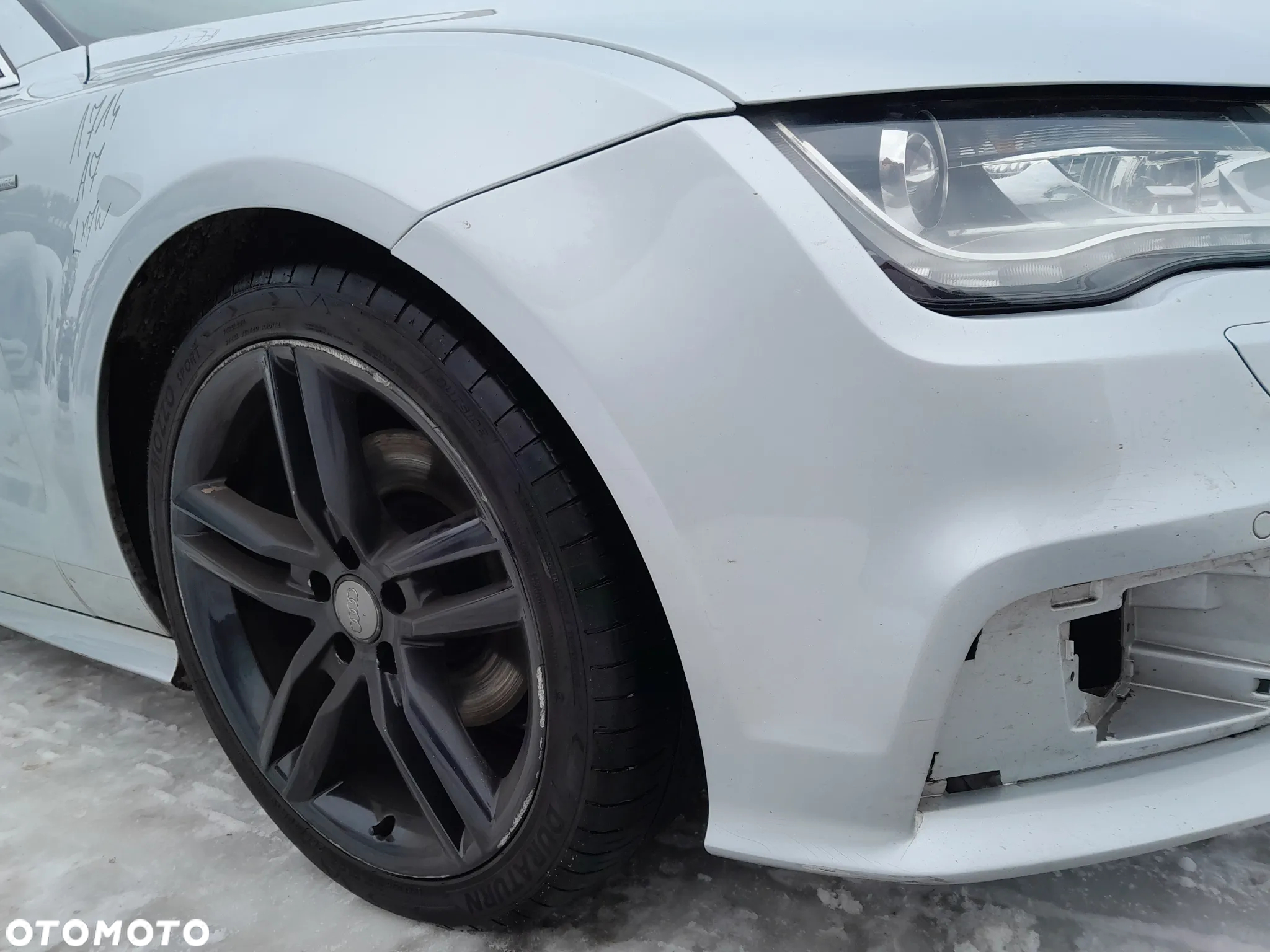 AUDI A7 C7 ZDERZAK PRZEDNI PRZÓD S-LINE SPRSYKI PDC KOLOR: LX7W - 14