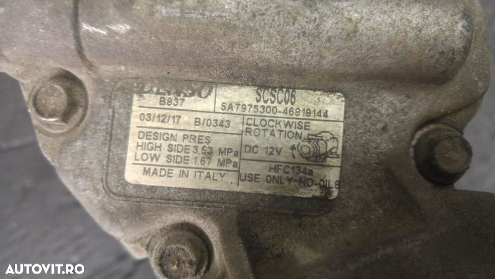compresor ac 1.3 d multijet fiat doblo idea punto 188  5a7975300  46819144 - 2
