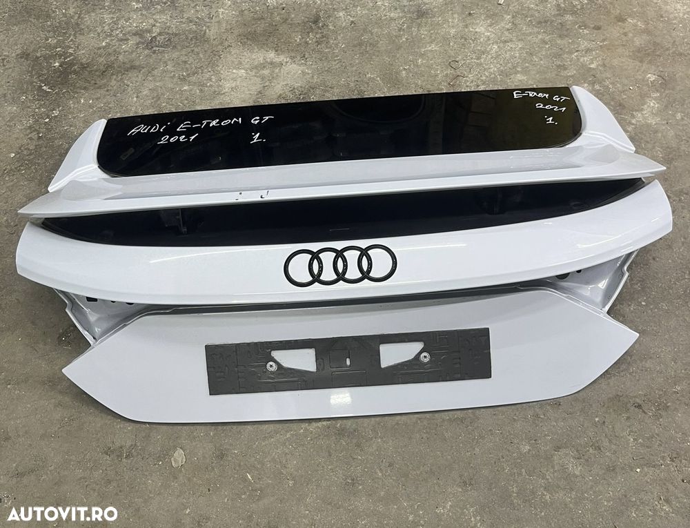 Capota portbagaj AUDI E-tron GT an 2021 cu eleron si luneta