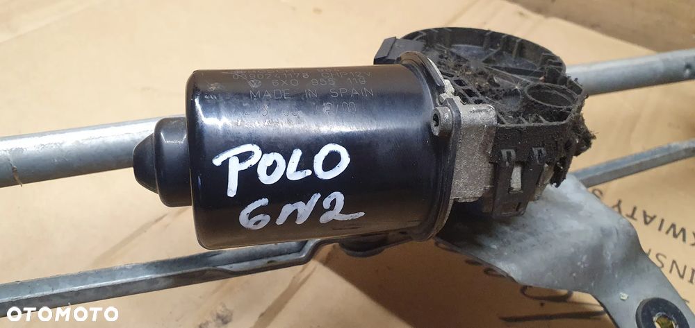 Mechanizm wycieraczek silniczek przód VW Polo 6X0955119 - 7