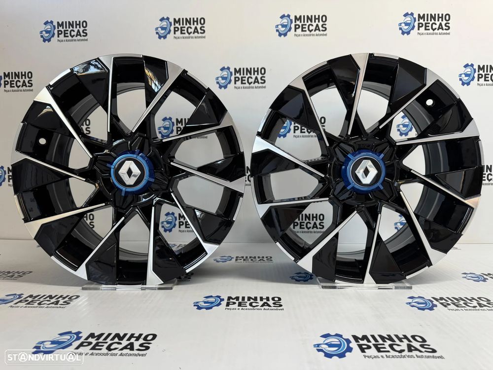Jantes Look Renault Clio em 16 (4x100) Preto Polido - 1