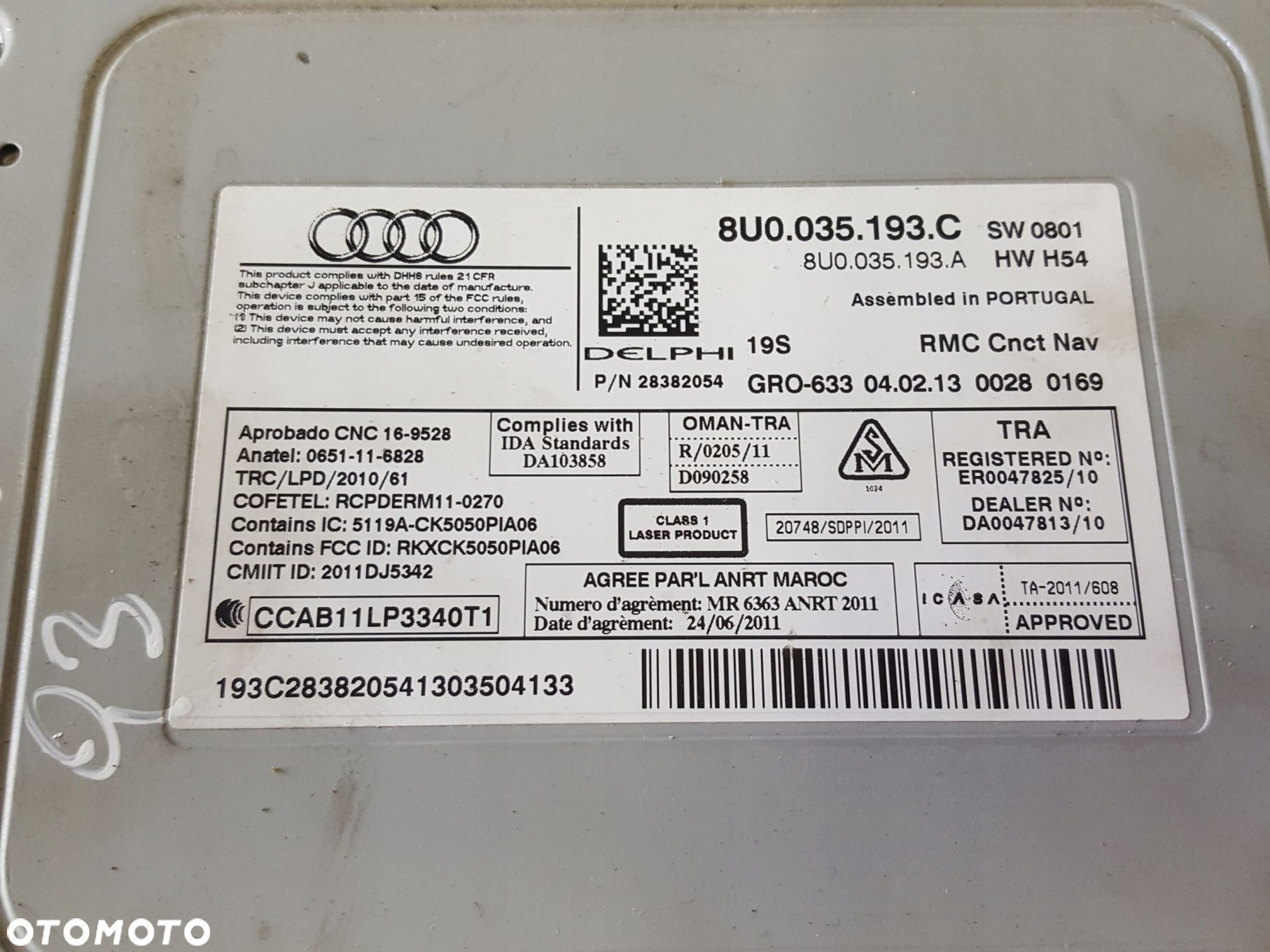 AUDI Q3 8U 11-14r RADIO NAWIGACJA 8U0035193C - 3