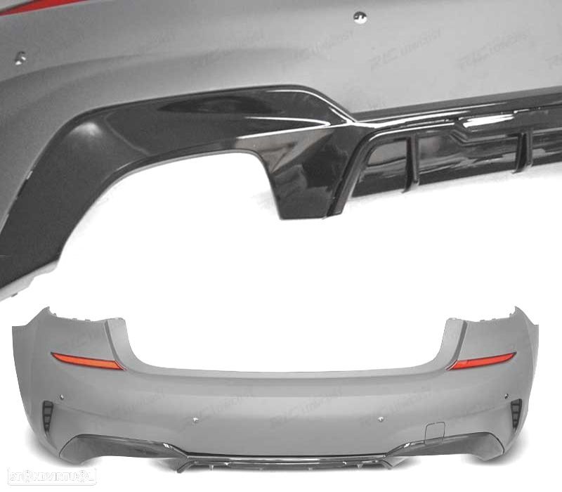 PARA-CHOQUES TRASEIRO BMW G20 19- LOOK M PERFORMANCE PDC - 3