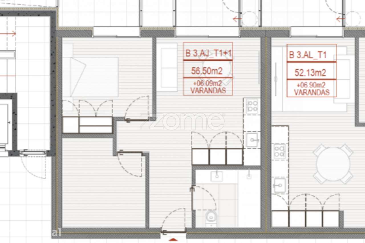 T1+1 Novo com Divisão Extra, Garagem e Varanda | Vizela - Grande imagem: 4/21