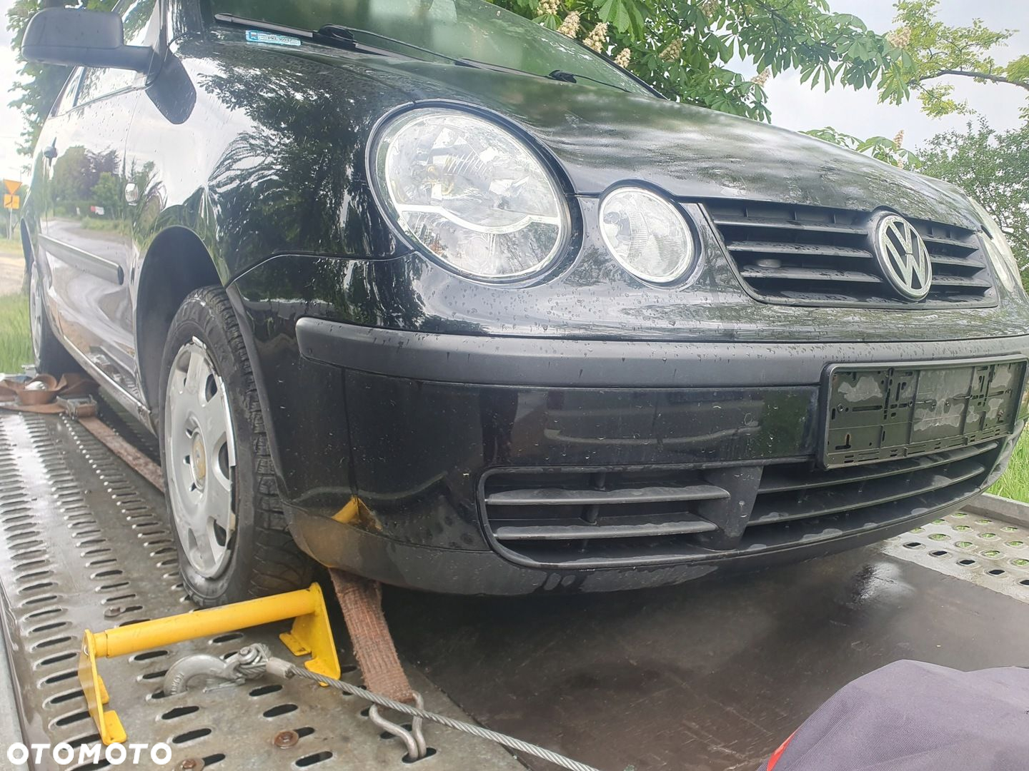 drzwi lewe przód przednie VW volkswagen POLO 9N 03r 3D kod L041 korba - 7