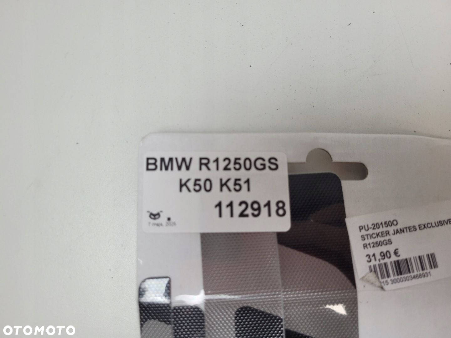 BMW R1250GS K50 K51 PUIG NAKLEJKI NA FELGĘ 20150O - 5