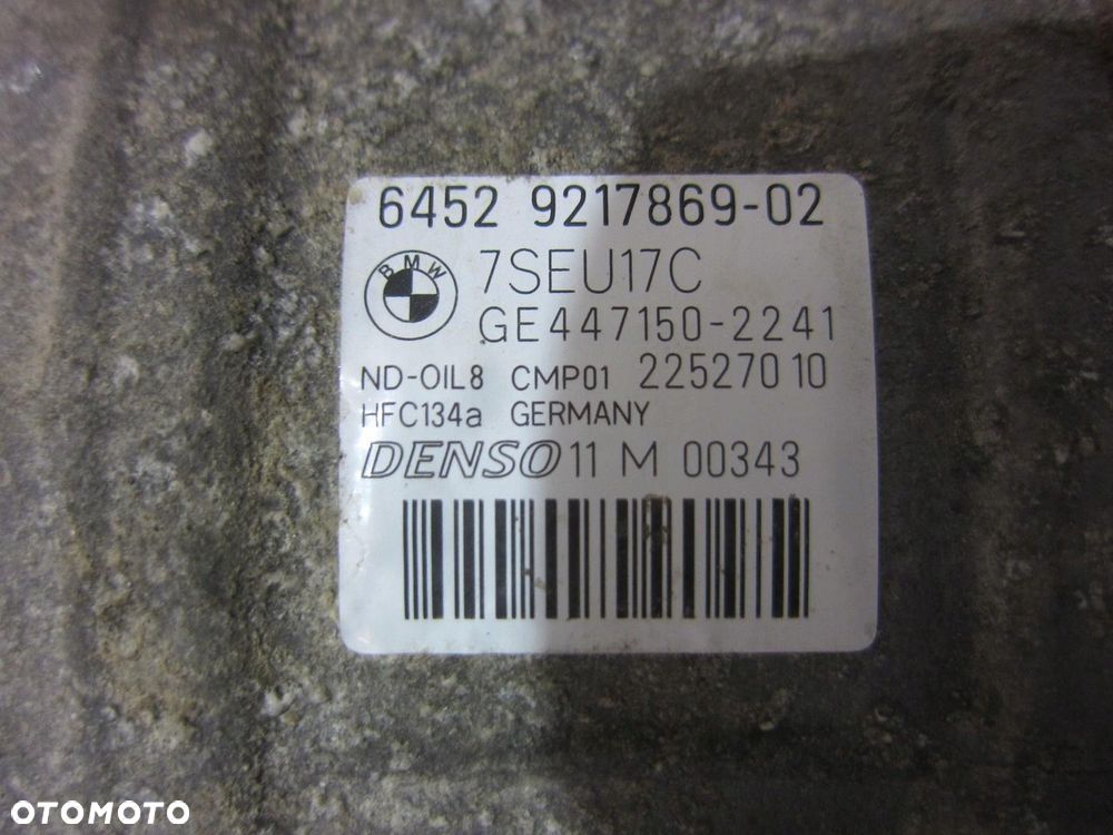 BMW X3 F25 N55 F20 F30 F26 X4 SPRĘŻARKA KLIMATYZACJI 9217869 64529217869 - 8
