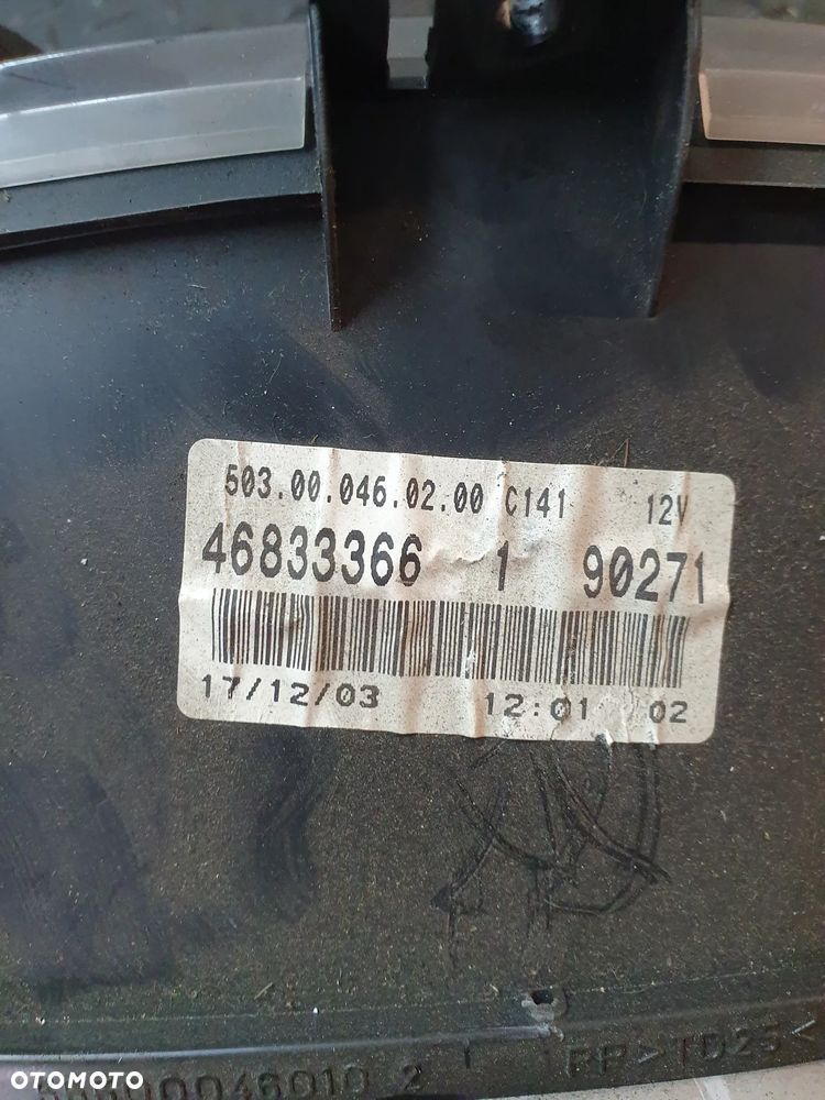 FIAT PUNTO II 03-09 1.2 60KM LICZNIK ZEGARY 46833366 - 4