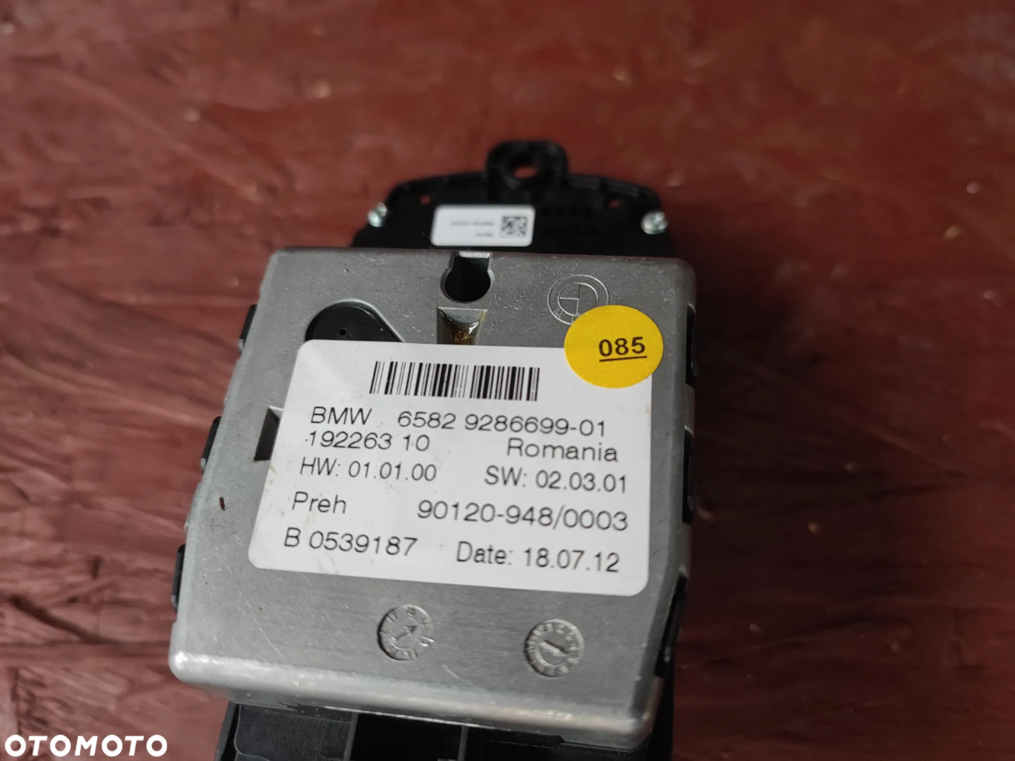 BMW F01 / F02 / F07 / F10 / F11 / F20 / F22 / F25 / F30 / F45 ORYGINALNY KONTROLER NAWIGACJI / POKRĘTŁO IDRIVE / O NR. 65 82 9 286 699 OEM W BDB STANIE - 8