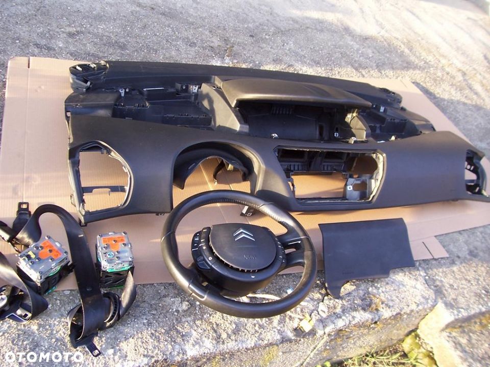 C4 GRAND PICASSO KONSOLA PODUSZKI PASY 2010R CZARN - 1