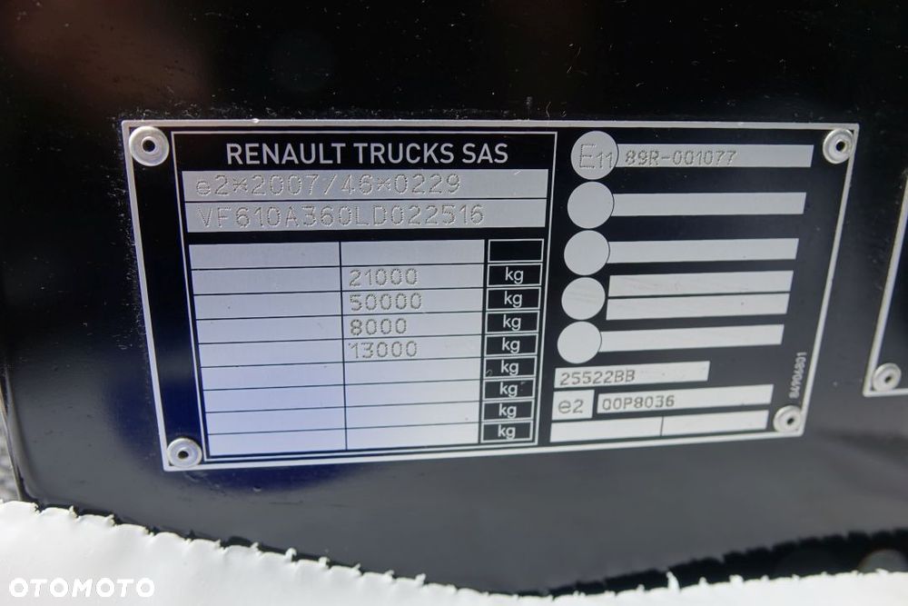 Renault GAMA T HIGH 480 DTI13 / EURO 6 / STANDARD / AUTOMAT / KLIMATYZACJA POSTOJOWA / 2 ZBIORNIKI PALIWA - 31
