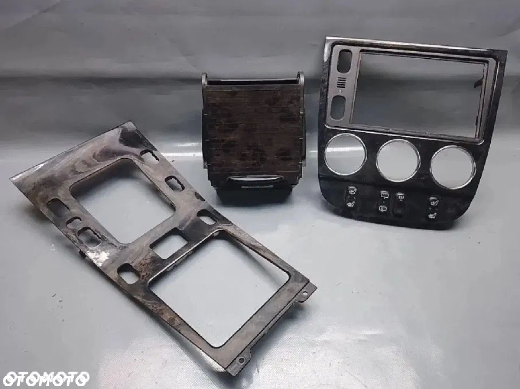 Mercedes ML W163 Lift Final Edition Dekor Ramka Schowek Roletka Ciemne Drewno - 1